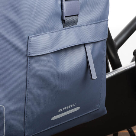 Basil Dubbele fietstas Brooklyn 41L Marineblauw