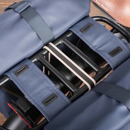 Basil Dubbele fietstas Brooklyn 41L Marineblauw
