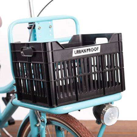 Urban Proof Fietskrat Recycled Junior 10L Zwart - Beschadigd