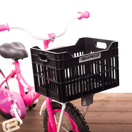 Urban Proof Fietskrat Recycled Junior 10L Zwart - Beschadigd
