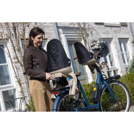 Qibbel Achterzitje Air Bagagedrager MIK-HD Midnight Black