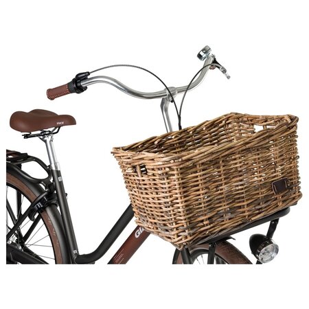 FastRider Fietsmand Zeno Rotan Large Bruin 26L