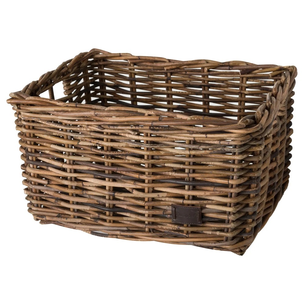 Fietsmand Zeno Rotan Large Bruin 26L