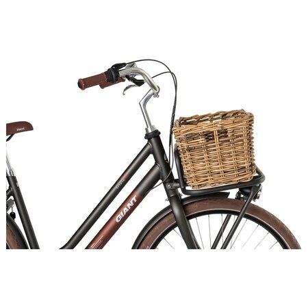 FastRider Fietsmand Zeno Rotan Medium Bruin 17L