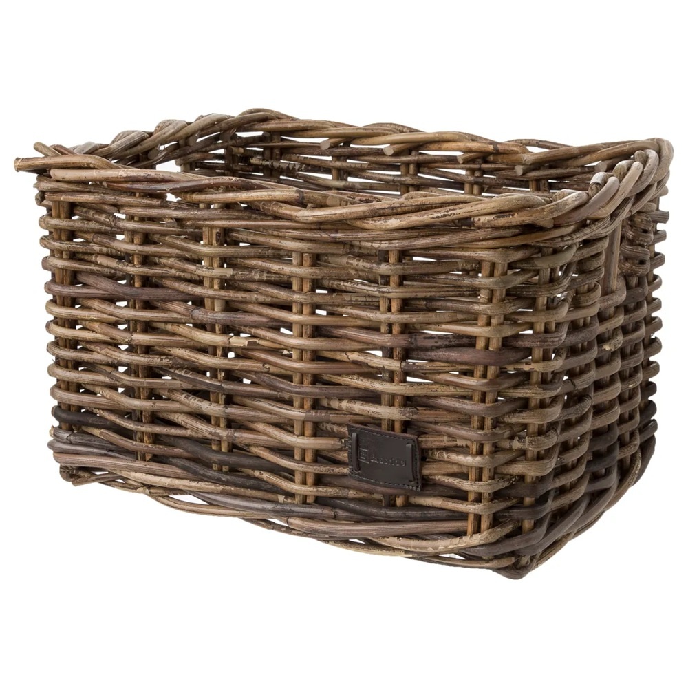 Fietsmand Zeno Rotan Medium Bruin 17L