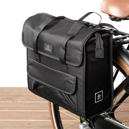 FastRider Enkele fietstas Lasse Luxe Shopper Basics 23L Zwart