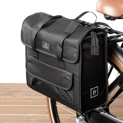 FastRider Enkele fietstas Lasse Luxe Shopper Basics 23L Zwart