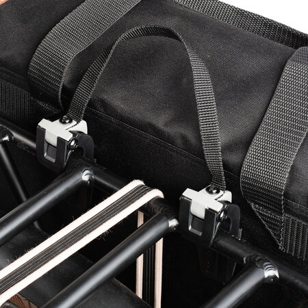 FastRider Enkele fietstas Lasse Luxe Shopper Basics 23L Zwart