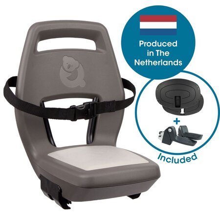 Qibbel 6+ Junior Seat compleet Hazel Brown - Met voetsteunen