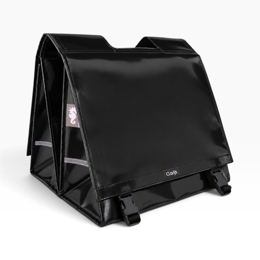 Dubbele fietstas XL 46L Zwart