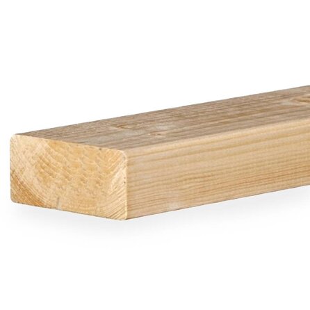 Vuren balk - 95x195 mm - geschaafd - balk voor binnen - vurenhout KD 18-20%