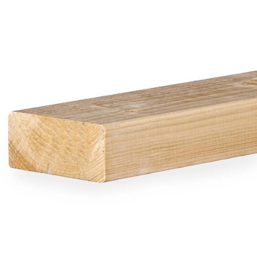 Vuren balk - 44x170 mm - geschaafd - balk voor binnen - vurenhout KD 18-20% Vuren balk - 44x170 mm - geschaafd - balk voor binnen - vurenhout KD 18-20%