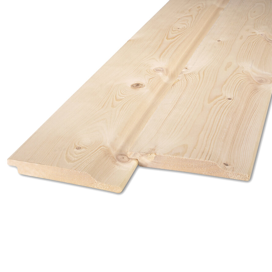 Vuren halfhouts rabat - 19x130 mm - geschaafd - halfhoutsrabat - vurenhout KD 18-20% Vuren halfhouts rabat - 19x130 mm - geschaafd - halfhoutsrabat - vurenhout KD 18-20%