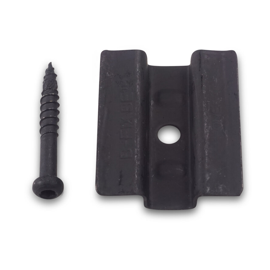 B-fix - BFIX BLACK ONE - montageclips zwart RVS - Inox - blinde bevestiging - 100 stuks B-fix - BFIX BLACK ONE - montageclips zwart RVS - Inox - blinde bevestiging - 100 stuks