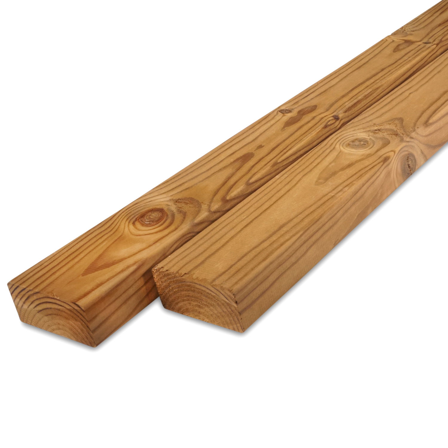  Thermowood Grenen rhombus deel - profiel - plank 28x70mm - geschaafd - kunstmatig gedroogd (kd 8-12%) - thermisch gemodificeerd Grenen hout (thermohout)