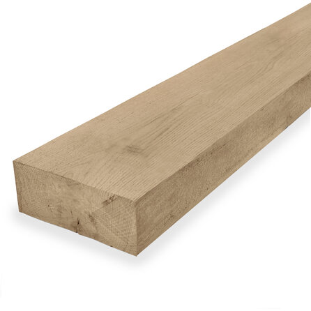 Eiken balk - 80x250 mm - fijnbezaagd / ruw - balk voor buiten - eikenhout AD 20-25%