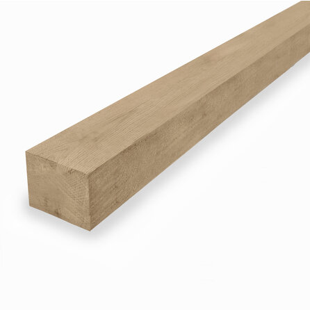 Eiken balk - 50x75 mm - fijnbezaagd / ruw - balk voor buiten - eikenhout AD 20-25%