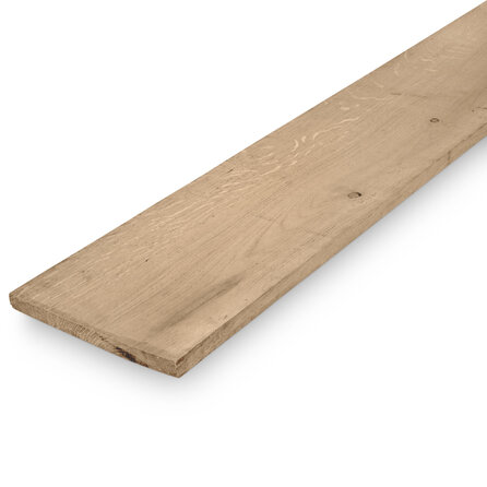 Eiken plank - 20x150 mm - fijnbezaagd / ruw - plank voor buiten - eikenhout AD 20-25%