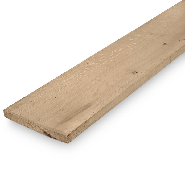  Eiken plank 26x155 mm fijnbezaagd (ruw)