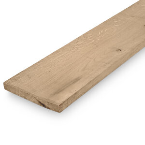 Eiken plank - 33x205 mm - ruw - AD