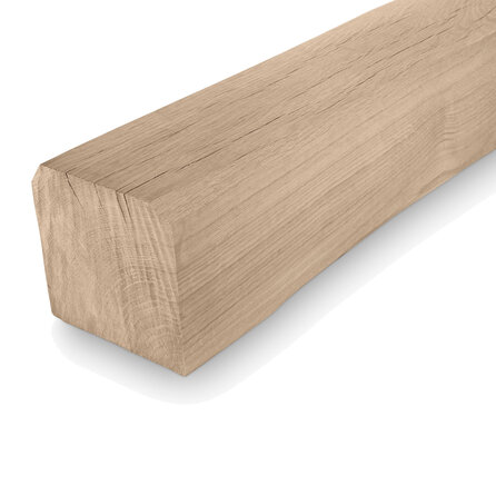 Oude eiken balk - 240x240 mm - rustiek geschaafde kanten - balk voor buiten - verouderd eikenhout AD 20-25%