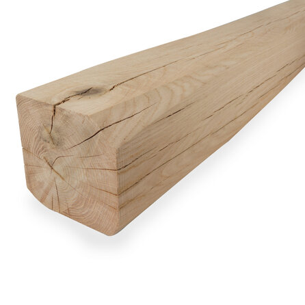 Oude eiken balk - 90x90 mm - geborsteld - balk voor buiten - verouderd eikenhout AD 20-25%