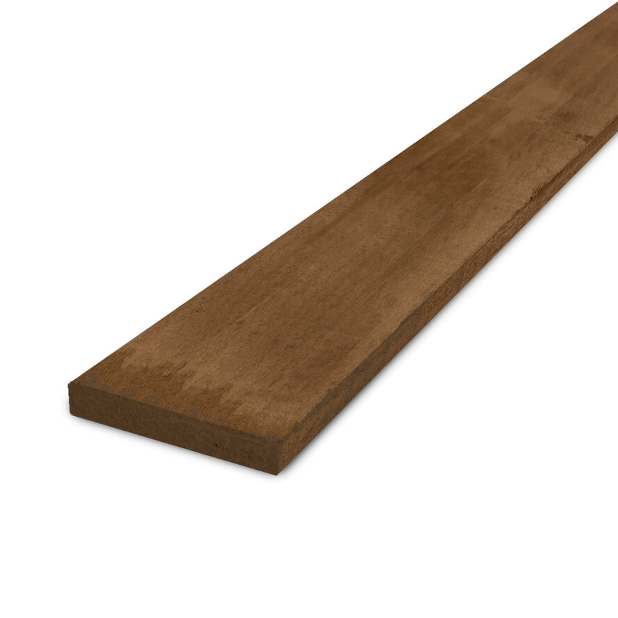 Ipé plank - 26x105 mm - fijnbezaagd / ruw - plank voor buiten - ipe hardhout AD 20-25% Ipé plank - 26x105 mm - fijnbezaagd / ruw - plank voor buiten - ipe hardhout AD 20-25%