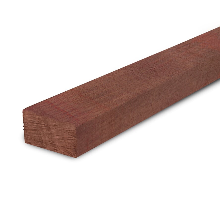 Padoek balk - 65x155 mm - fijnbezaagd / ruw - balk voor buiten - padouk hardhout AD 20-25% Padoek balk - 65x155 mm - fijnbezaagd / ruw - balk voor buiten - padouk hardhout AD 20-25%