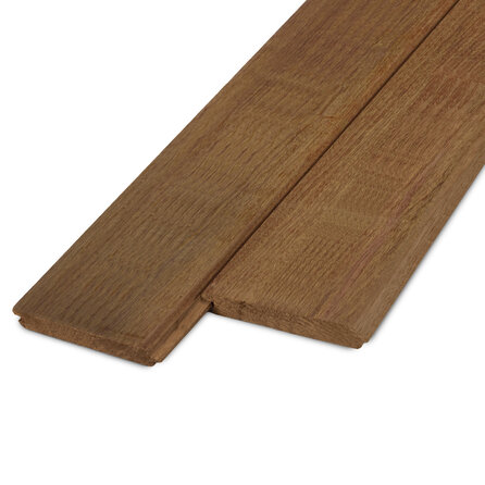 Ipé vellingdeel - 21x135 mm - geschaafd - mes en groef plank - ipe hardhout AD 20-25%