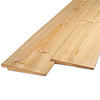 Lariks Zweeds rabat - 8-22x170 mm - zichtzijde fijnbezaagd / ruw - potdeksel plank - larikshout KD 18-20%