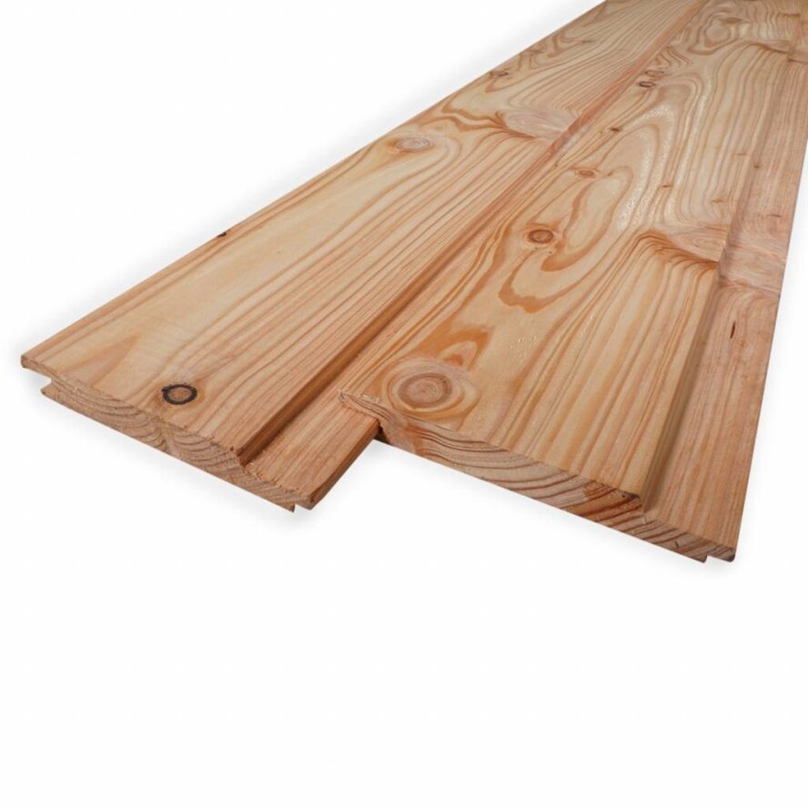 Douglas channelsiding - 21x115 mm - geschaafd - channel siding - douglashout KD 18-20% Douglas channelsiding - 21x115 mm - geschaafd - channel siding - douglashout KD 18-20%