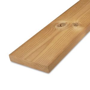 Thermo grenen plank - 28x140 mm - geschaafd - KD