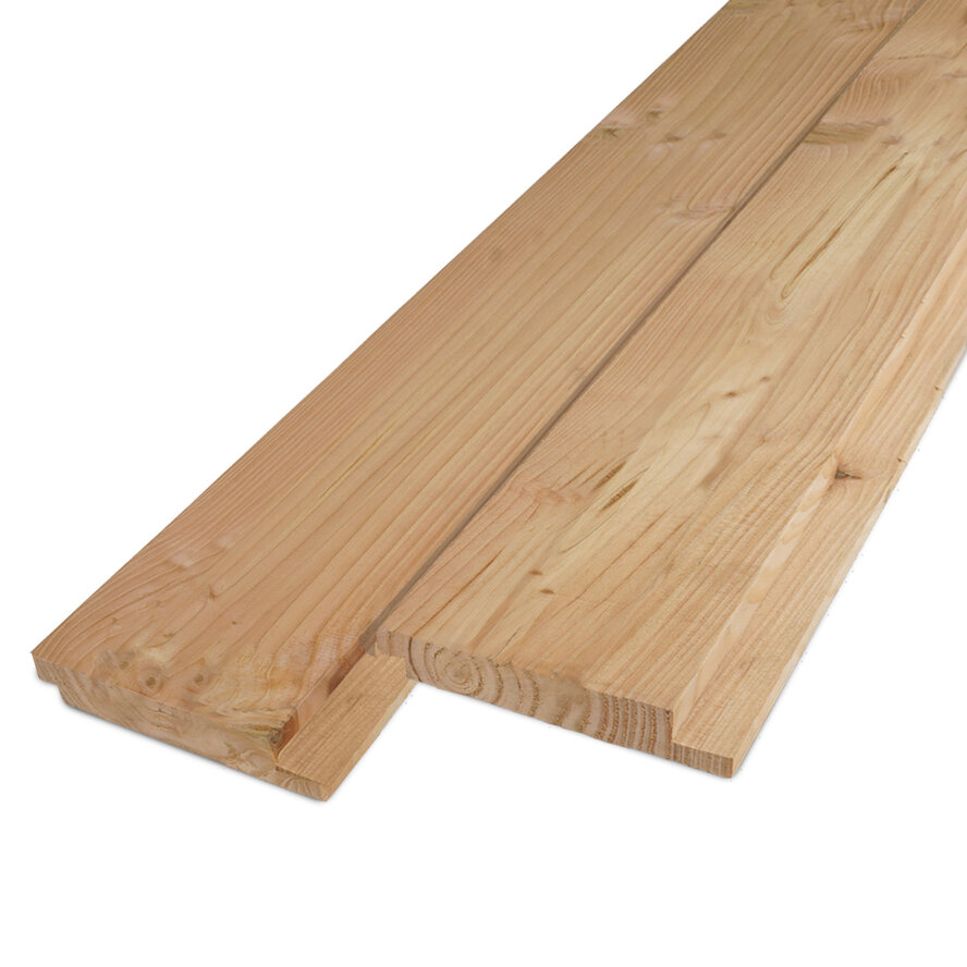 Douglas enkel blokprofiel - 21x125 mm - geschaafd - blokprofiel - douglashout KD 18-20% Douglas enkel blokprofiel - 21x125 mm - geschaafd - blokprofiel - douglashout KD 18-20%