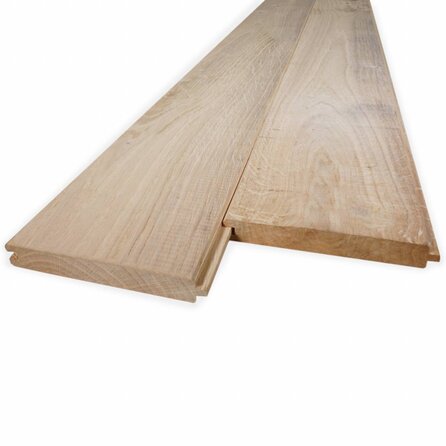 Eiken vellingdeel - 21x135 mm - geschaafd - mes en groef plank - eikenhout AD 20-25%