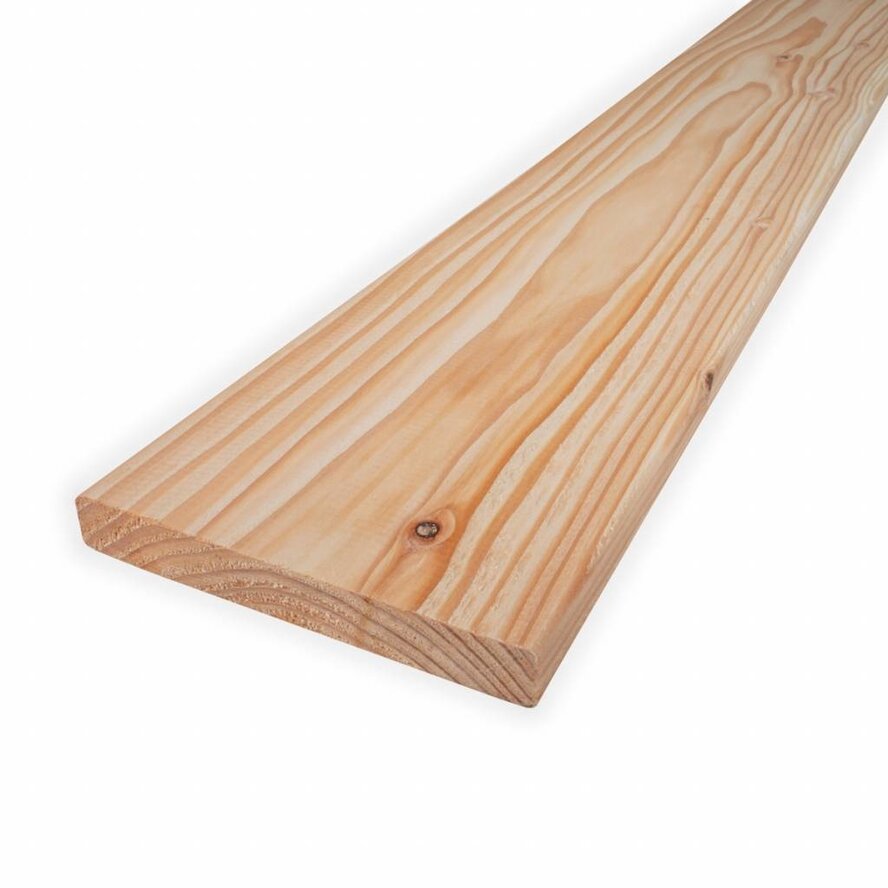 Douglas plank - 28x64 mm - geschaafd - plank voor buiten - douglashout KD 18-20% Douglas plank - 28x64 mm - geschaafd - plank voor buiten - douglashout KD 18-20%