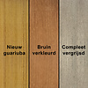 Guariuba hardhouten plank - 21x70mm - geschaafd tropisch hardhout - kunstmatig gedroogd (kd 18-20%)