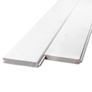 vuren - rabat - wit Gegrond vuren vellingdeel - 18x135 mm - geschaafd - KD vuren - rabat - wit Gegrond vuren vellingdeel - 18x135 mm - geschaafd - KD