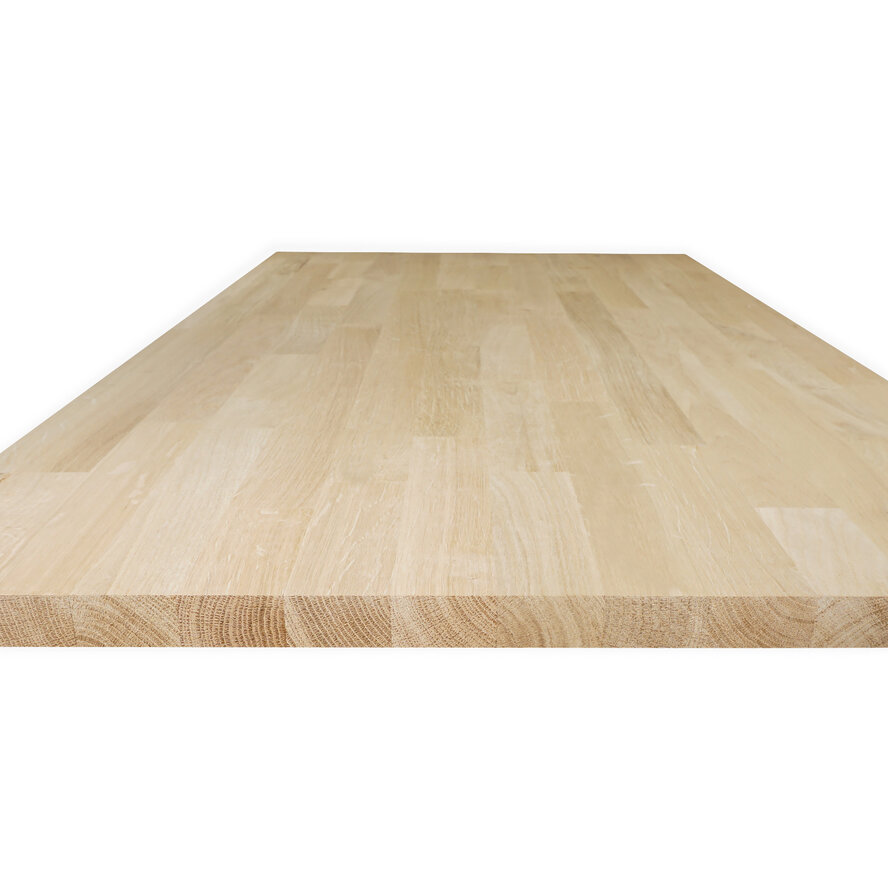 Eiken vingerlas paneel - 1,9 cm dik (1-laag) - foutvrij eikenhout - gevingerlast meubelpaneel - timmerpaneel 8-12% KD - voor binnen Eiken vingerlas paneel - 1,9 cm dik (1-laag) - foutvrij eikenhout - gevingerlast meubelpaneel - timmerpaneel 8-12% KD - voor binnen