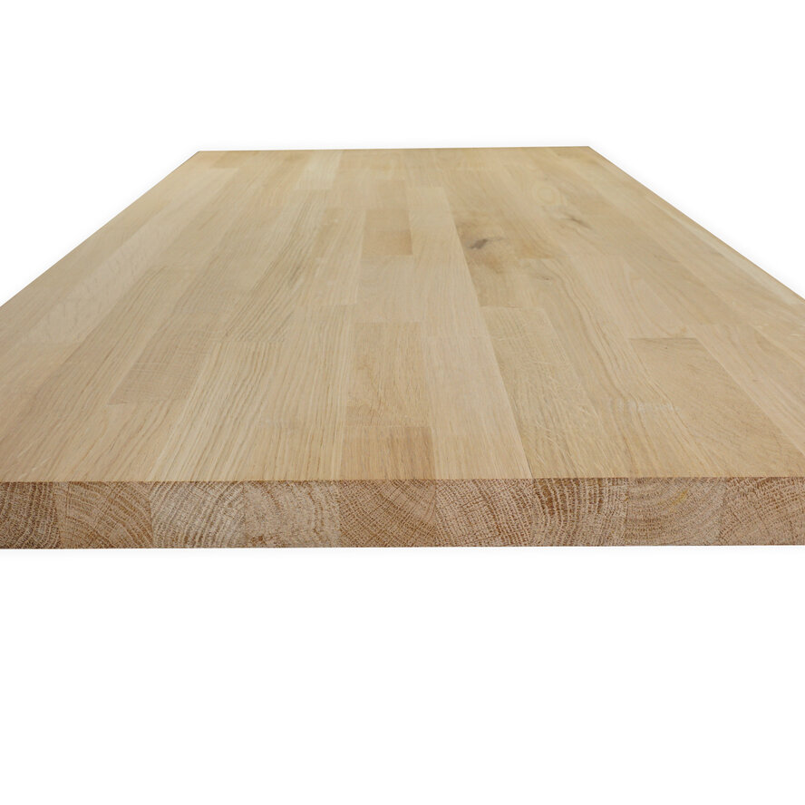 Eiken vingerlas paneel - 2,6 cm dik (1-laag) - rustiek eikenhout - gevingerlast meubelpaneel - timmerpaneel 8-12% KD - voor binnen Eiken vingerlas paneel - 2,6 cm dik (1-laag) - rustiek eikenhout - gevingerlast meubelpaneel - timmerpaneel 8-12% KD - voor binnen