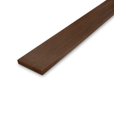 Thermo essen plank - 21x70 mm - geschaafd - plank voor buiten - thermisch gemodificeerd essenhout KD 8-12%