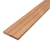 Bangkirai vlonderplank - 28x190 mm - geschaafd - geribbelde terrasplank - bankirai hardhout KD 18-20%