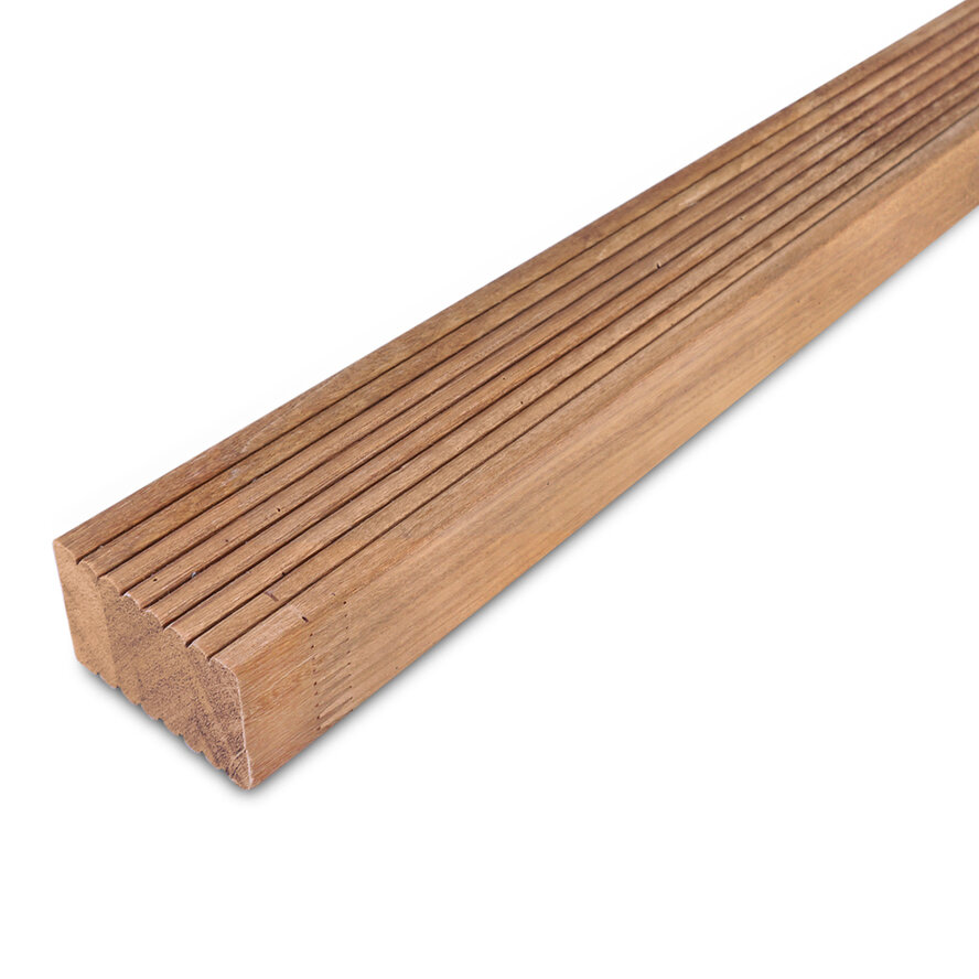 Bangkirai balk - 44x68 mm - geschaafd - balk voor buiten - bankirai hardhout KD 18-20% Bangkirai balk - 44x68 mm - geschaafd - balk voor buiten - bankirai hardhout KD 18-20%