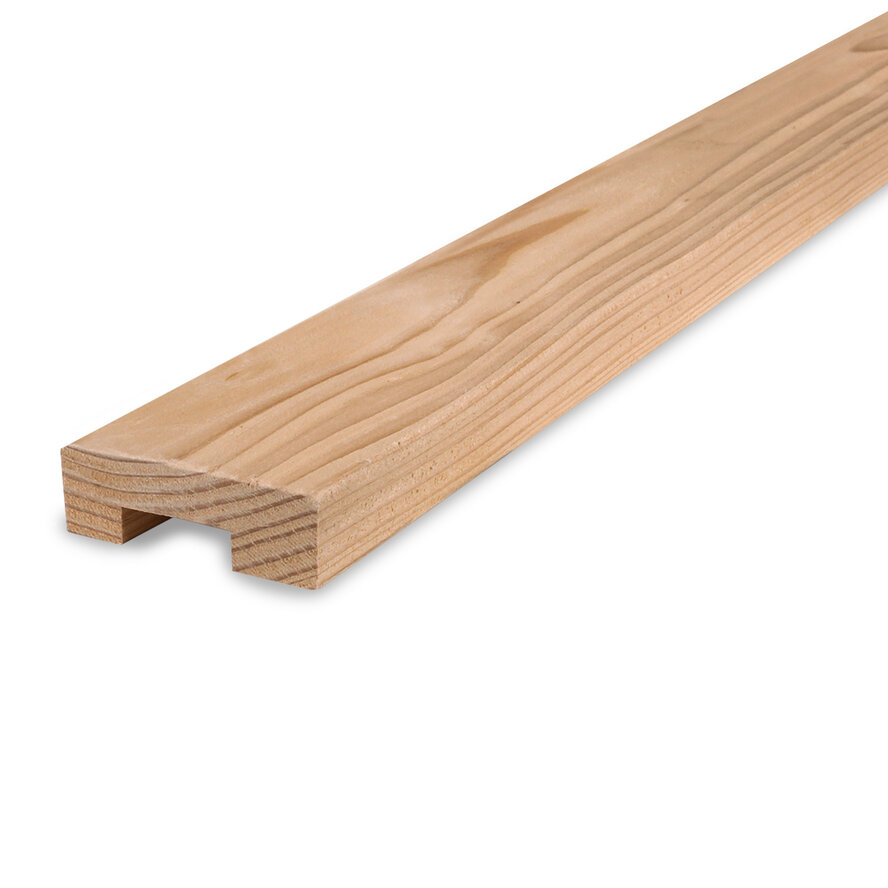 Douglas U profiel - 45x135 mm - geschaafd - afdeklat - douglashout KD 18-20% Douglas U profiel - 45x135 mm - geschaafd - afdeklat - douglashout KD 18-20%