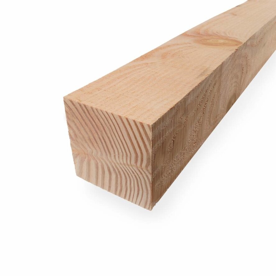 Douglas balk - 120x120 mm - fijnbezaagd / ruw - balk voor buiten - douglashout AD 20-25% Douglas balk - 120x120 mm - fijnbezaagd / ruw - balk voor buiten - douglashout AD 20-25%