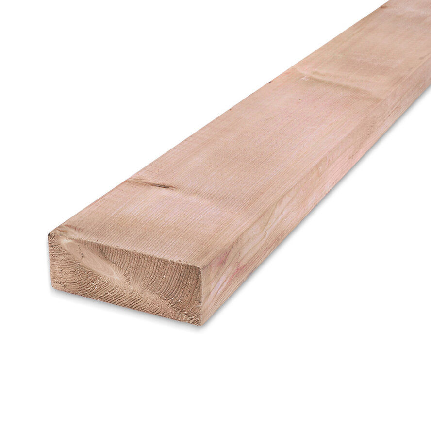 Red class wood balk - 45x120 mm - geschaafd - balk voor buiten - geïmpregneerd red class vuren KD 18-20% Red class wood balk - 45x120 mm - geschaafd - balk voor buiten - geïmpregneerd red class vuren KD 18-20%