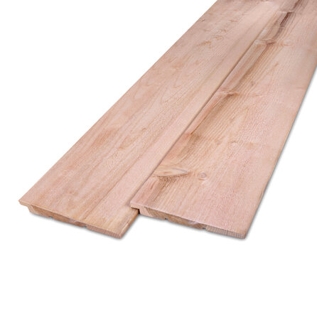 Red class wood Zweeds rabat - 11-22x174 mm - zichtzijde fijnbezaagd / ruw - potdeksel plank - geïmpregneerd red class vuren KD 18-20%