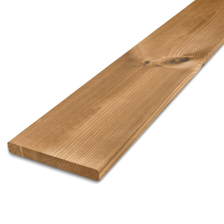 Thermo grenen plank - 18x140 mm - geschaafd - plank voor buiten - thermisch gemodificeerd grenenhout KD 8-12%