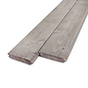 Grijs geïmpregneerd vuren blokhutprofiel - 28x112 mm - geschaafd - blokhut plank - grijs vurenhout KD 18-20%