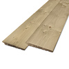 Geïmpregneerd vuren Zweeds rabat - 14-28x180 mm - zichtzijde fijnbezaagd / ruw - potdeksel plank - geïmpregneerd vurenhout KD 18-20%