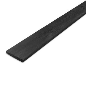 Zwart geïmpregneerd grenen lat - 16x70 mm - geschaafd - KD